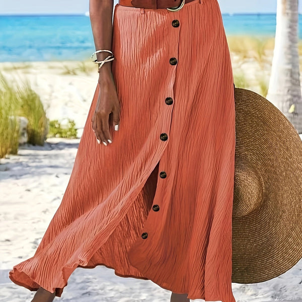 Polopriehľadná Midi Sukňa s Rozparkom