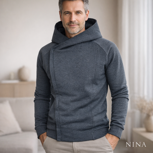 Otto | Mikina s prekladaným zipsom