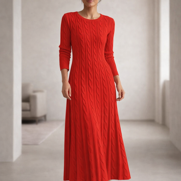 Natalia | Elegantné pletené maxi šaty