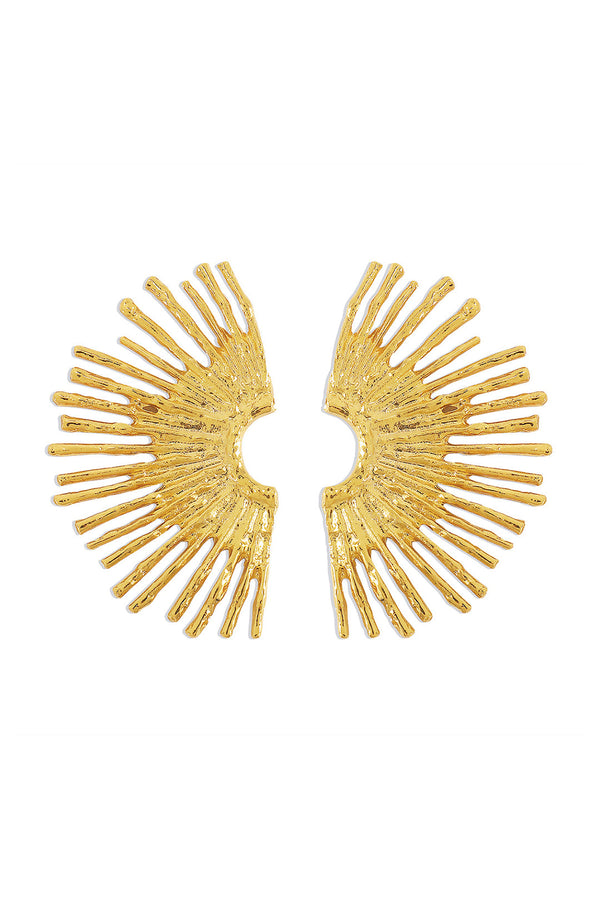 NÁUŠNICE Z KOVU S VLNITÝM OKRAJOM